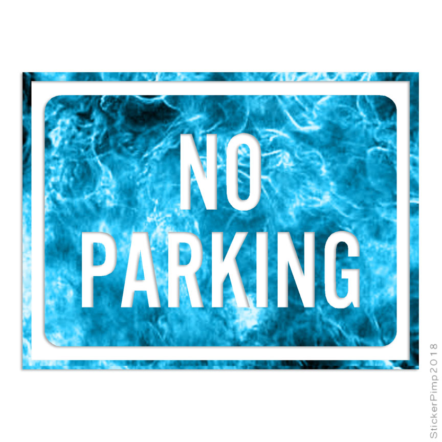 No Parking Business Sign, Vinyl Decal Sticker, 40 Patterns & 3 Sizes, #4014