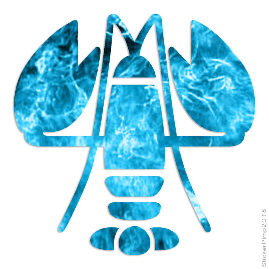 Lobster Seafood, Vinyl Decal Sticker, 40 Patterns & 3 Sizes, #436
