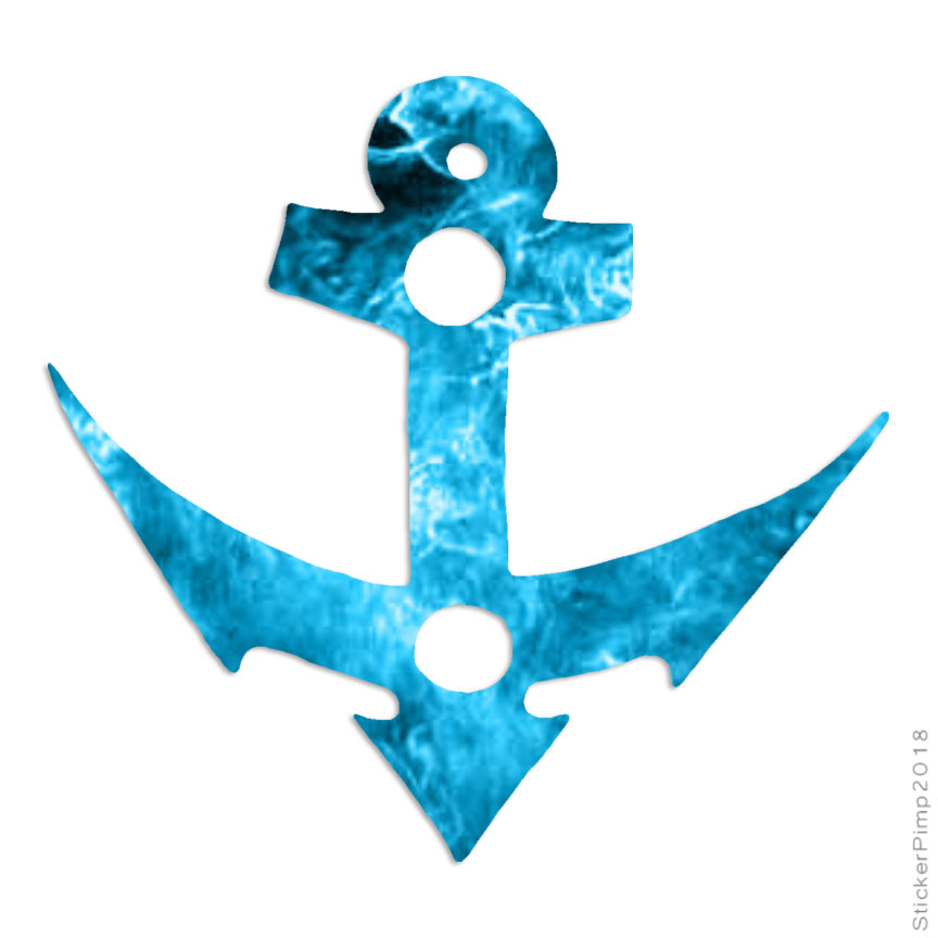 Tribal Anchor, Vinyl Decal Sticker, 40 Patterns & 3 Sizes, #48