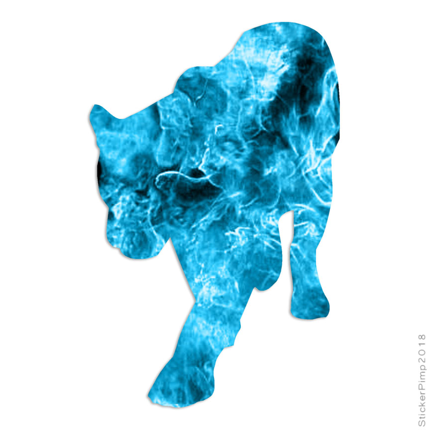 Panther Big Cat, Vinyl Decal Sticker, 40 Patterns & 3 Sizes, #507