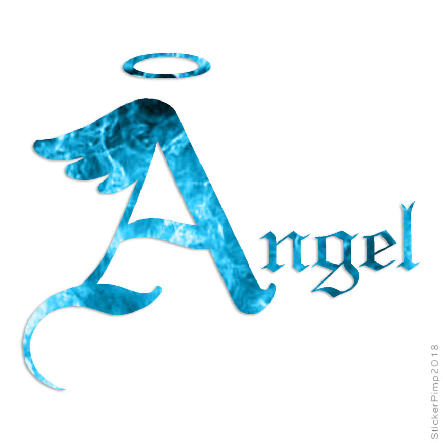 Angel Halo, Vinyl Decal Sticker, 40 Patterns & 3 Sizes, #51