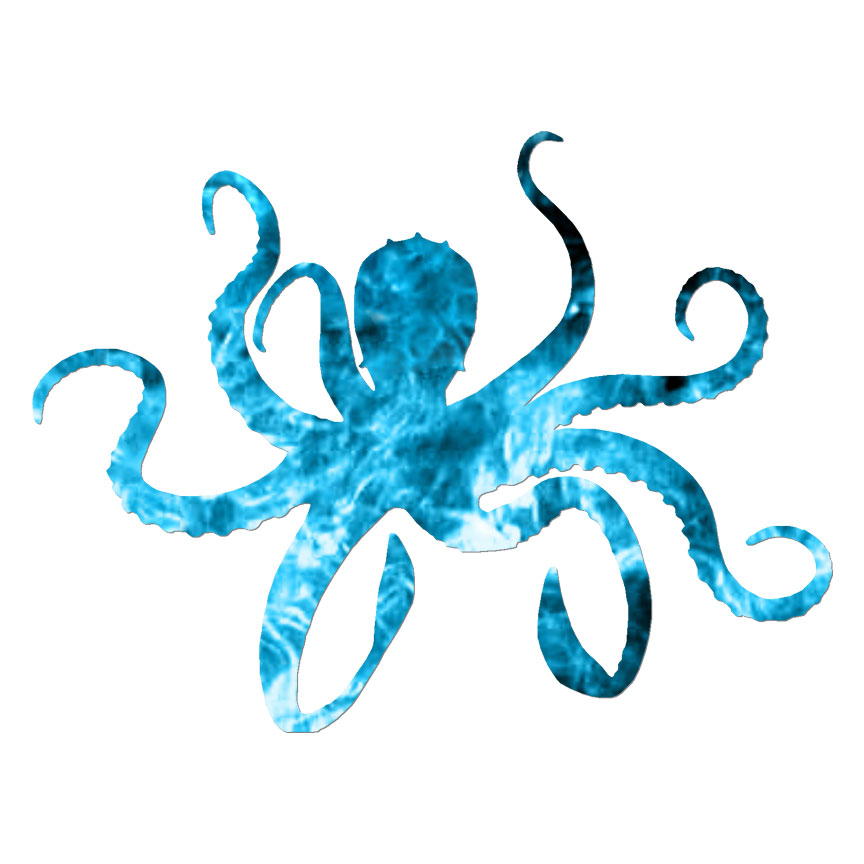 Octopus Cephalopod, Vinyl Decal Sticker, 40 Patterns & 3 Sizes, #6031