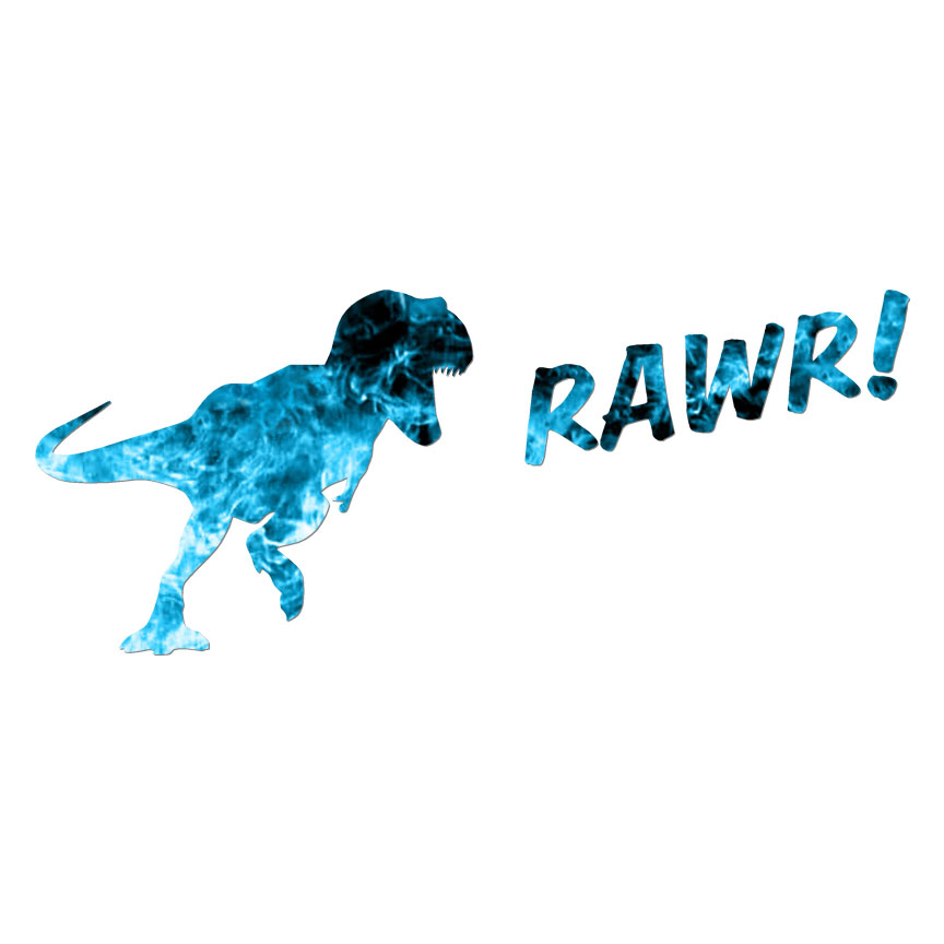 T-Rex Dinosaur Rawr, Vinyl Decal Sticker, 40 Patterns & 3 Sizes, #6085