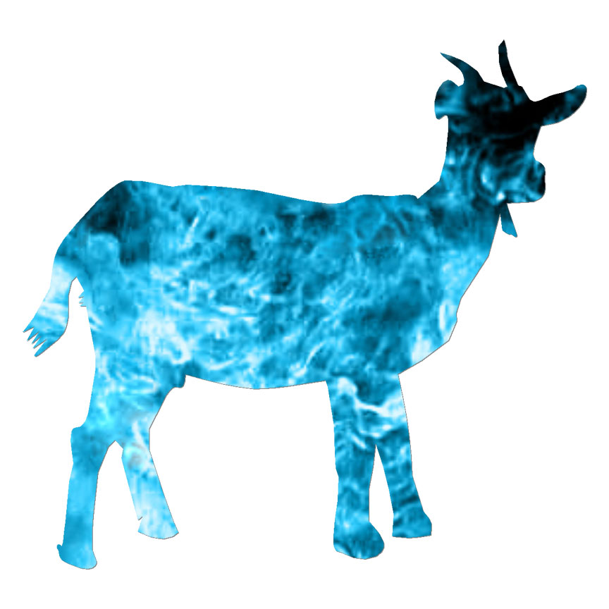 Goat, Vinyl Decal Sticker, 40 Patterns & 3 Sizes, #6105