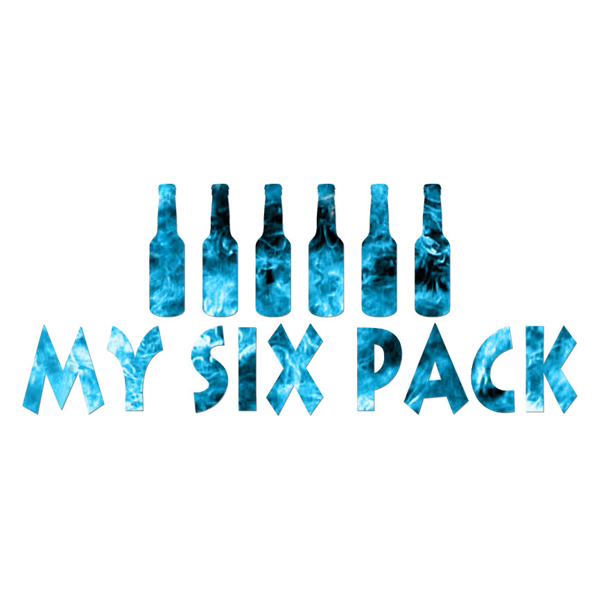 My Six Pack Beer, Vinyl Decal Sticker, 40 Patterns & 3 Sizes, #6118