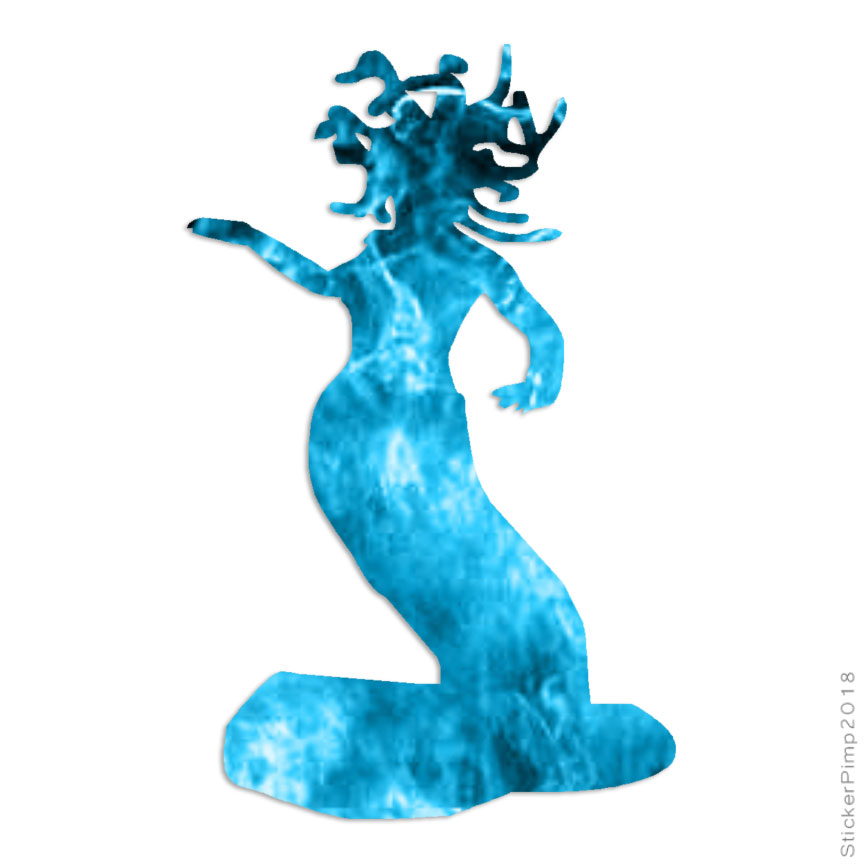 Medusa Gorgon Naga, Vinyl Decal Sticker, 40 Patterns & 3 Sizes, #625