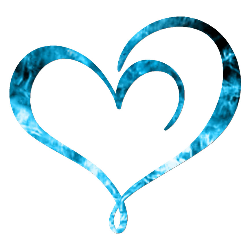 Heart Love, Vinyl Decal Sticker, 40 Patterns & 3 Sizes, #6296