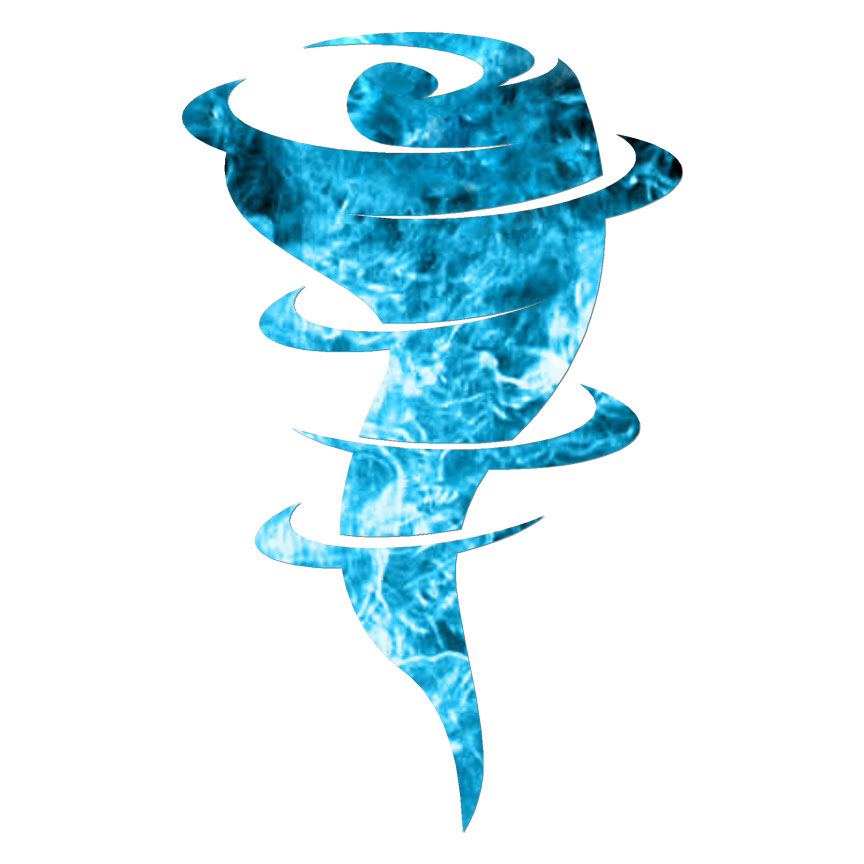 Tornado Twister, Vinyl Decal Sticker, 40 Patterns & 3 Sizes, #6358
