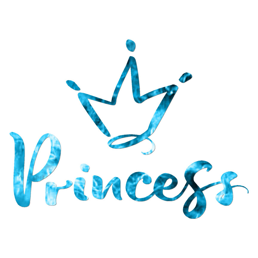 Princess Crown, Vinyl Decal Sticker, 40 Patterns & 3 Sizes, #6382