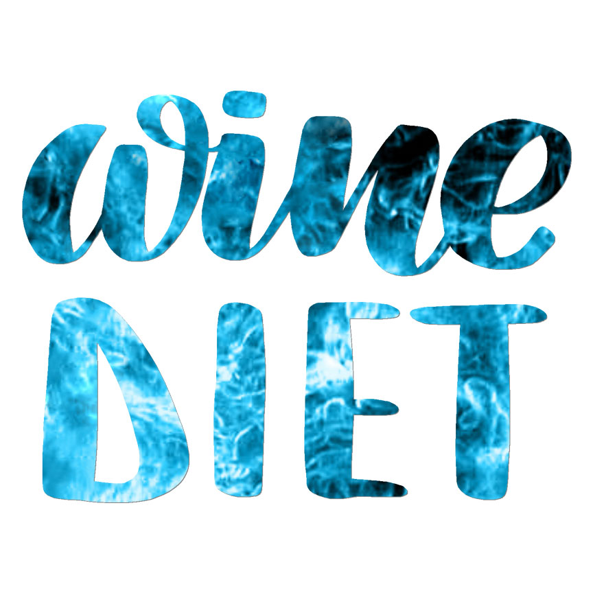 Wine Diet, Vinyl Decal Sticker, 40 Patterns & 3 Sizes, #6489