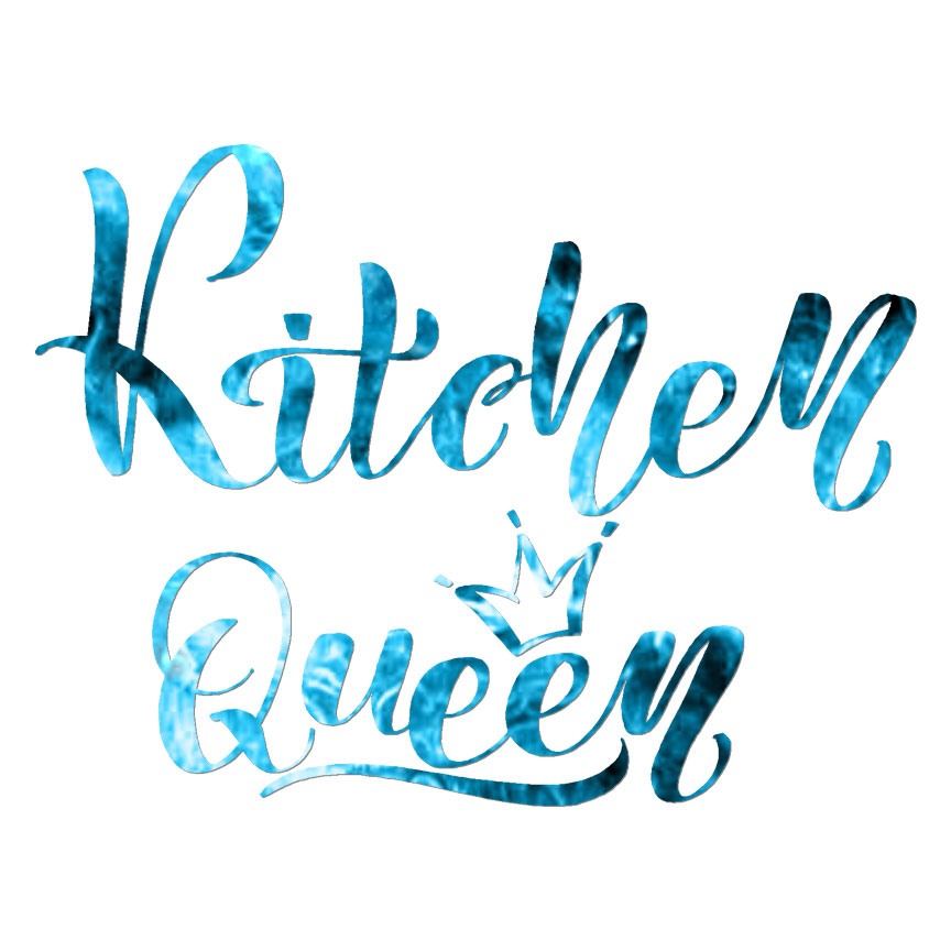 Kitchen Queen, Vinyl Decal Sticker, 40 Patterns & 3 Sizes, #6492