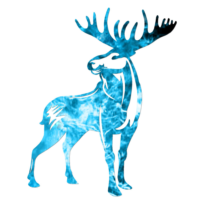 Elk Moose, Vinyl Decal Sticker, 40 Patterns & 3 Sizes, #6717
