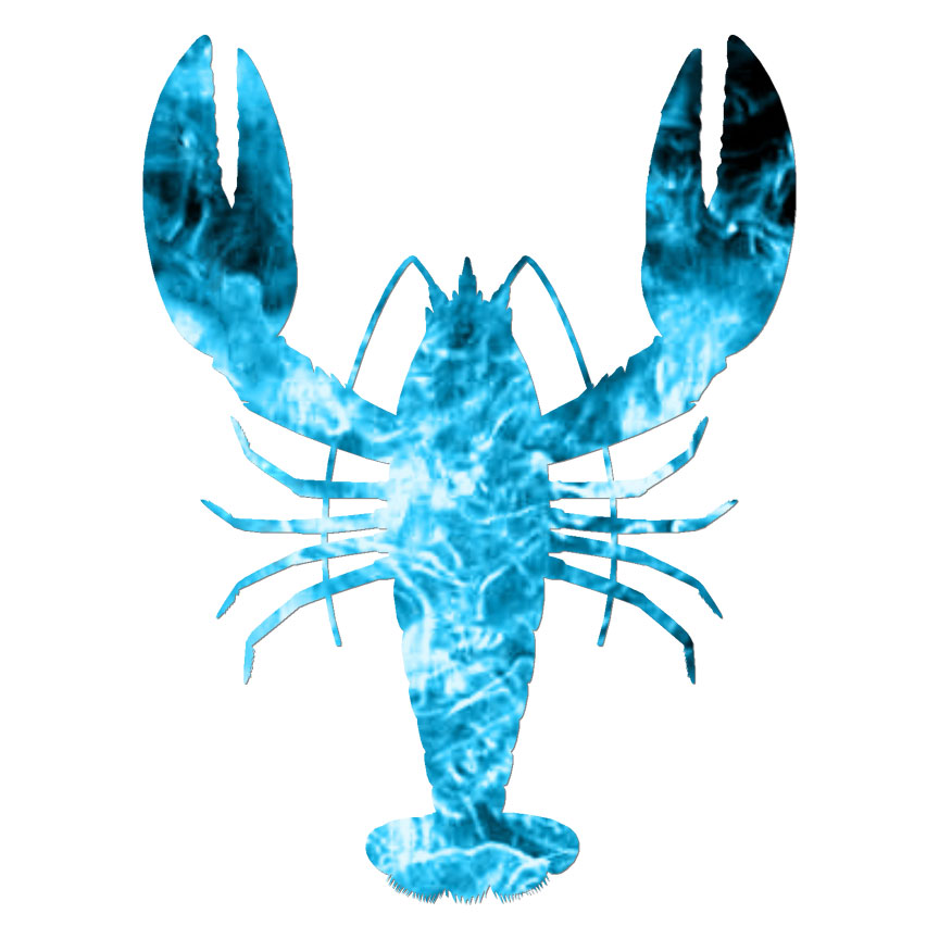 Lobster, Vinyl Decal Sticker, 40 Patterns & 3 Sizes, #6766