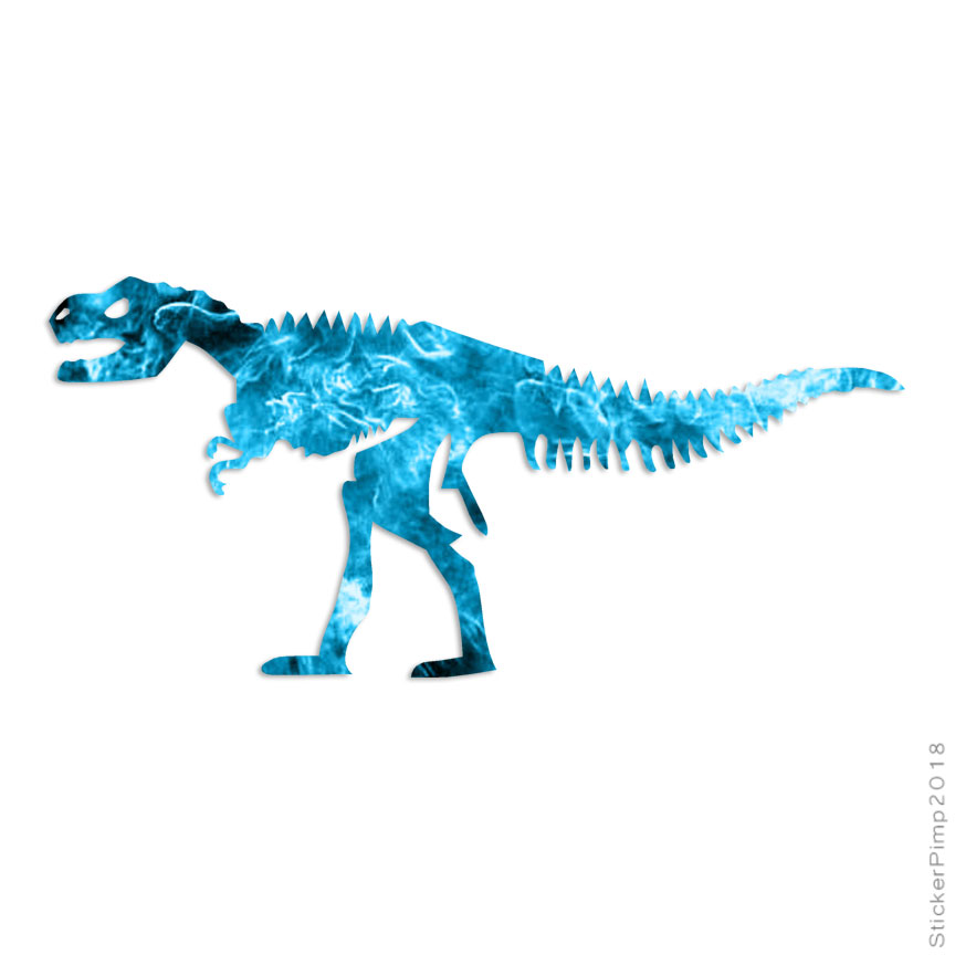 T Rex Dinosaur Skeleton, Vinyl Decal Sticker, 40 Patterns & 3 Sizes, #688