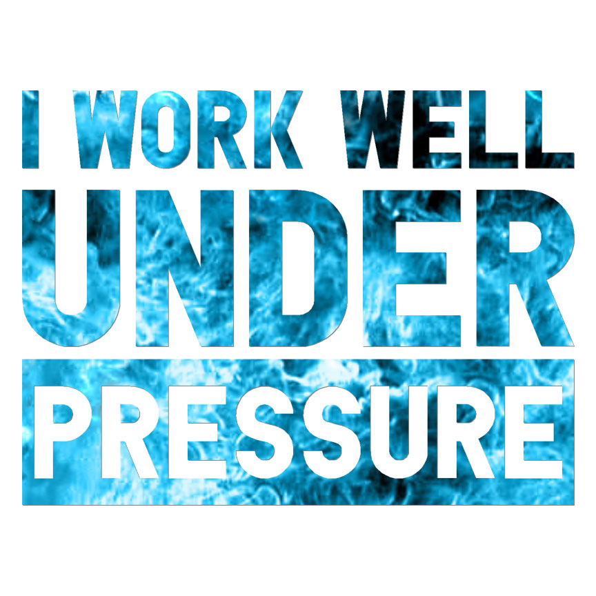 Work Under Pressure Diving, Vinyl Decal Sticker, 40 Patterns & 3 Sizes, #6984