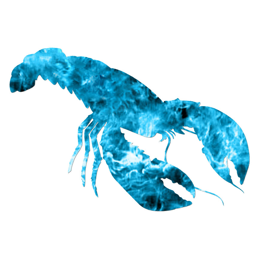 Lobster, Vinyl Decal Sticker, 40 Patterns & 3 Sizes, #7019