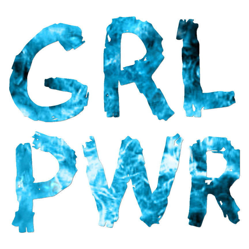 Grl Pwr Girl Power, Vinyl Decal Sticker, 40 Patterns & 3 Sizes, #7050