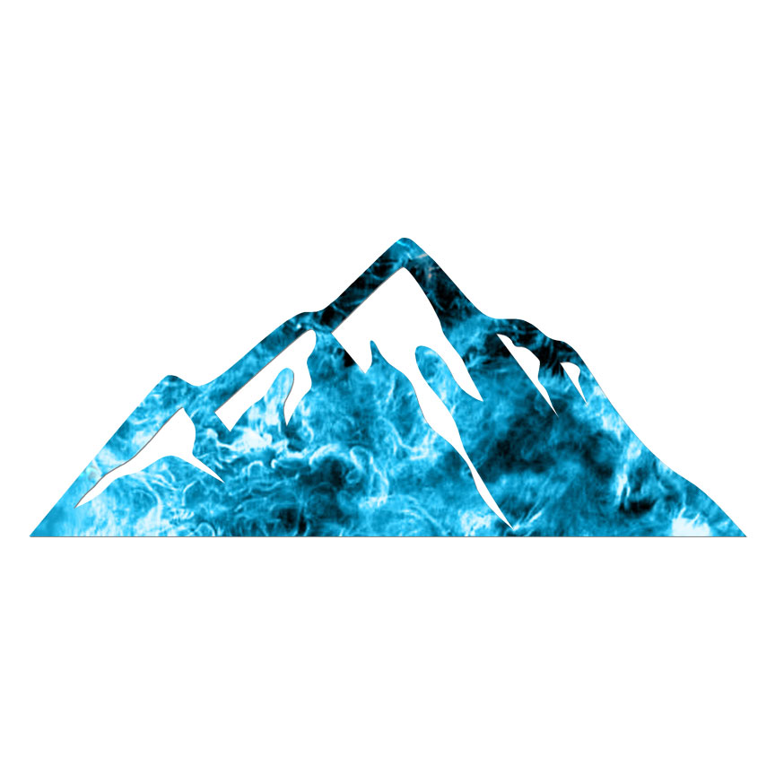 Mountain Peak, Vinyl Decal Sticker, 40 Patterns & 3 Sizes, #7076