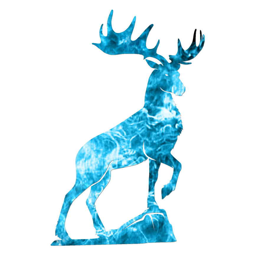 Elk Deer Moose, Vinyl Decal Sticker, 40 Patterns & 3 Sizes, #7146