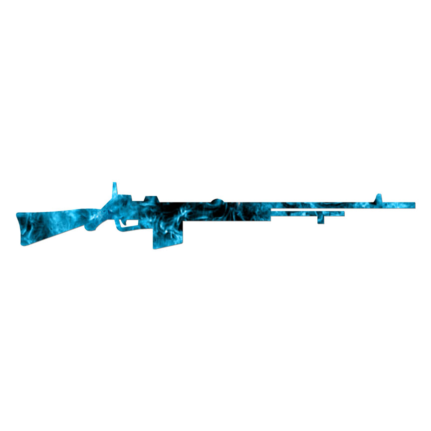 Semi Auto Rifle, Vinyl Decal Sticker, 40 Patterns & 3 Sizes, #7177