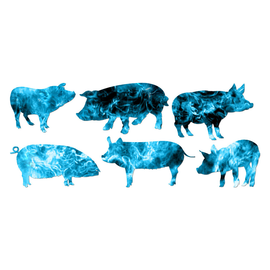 Pigs , Vinyl Decal Sticker, 40 Patterns & 3 Sizes, #7179