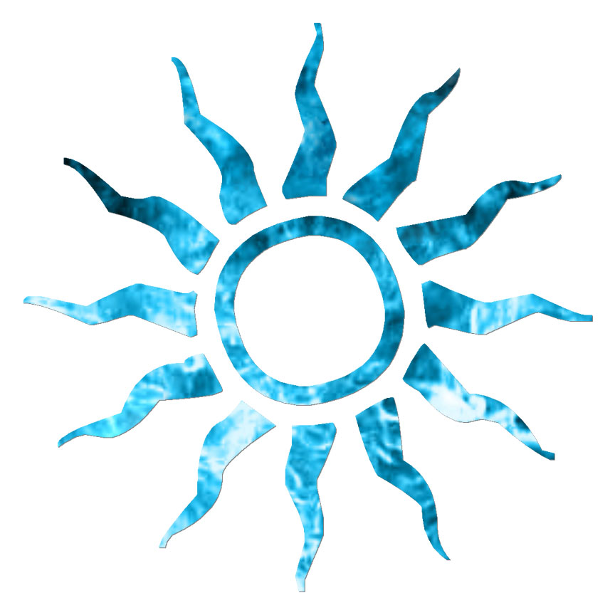 Sun Rays, Vinyl Decal Sticker, 40 Patterns & 3 Sizes, #7221