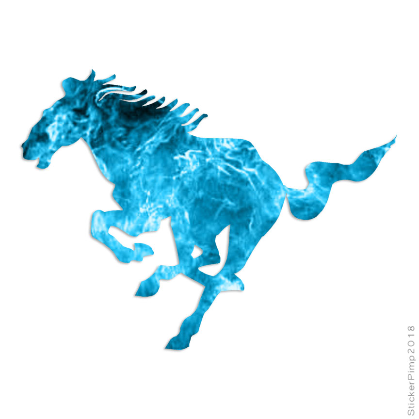 Horse Stallion Gallop, Vinyl Decal Sticker, 40 Patterns & 3 Sizes, #895