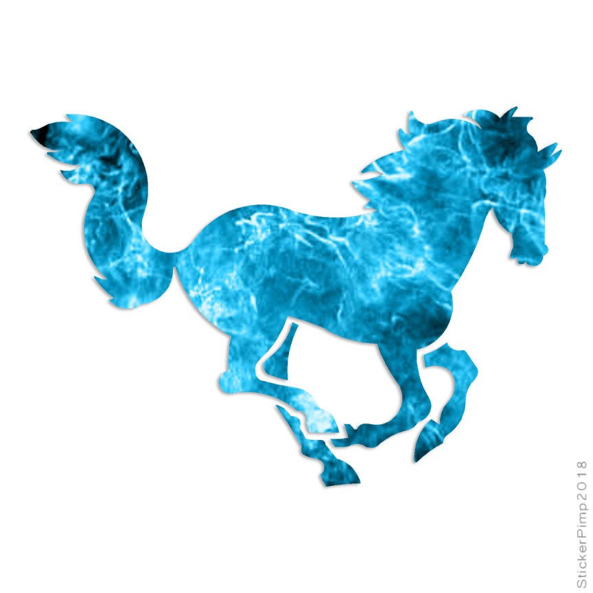 Running Horse Gallop, Vinyl Decal Sticker, 40 Patterns & 3 Sizes, #901