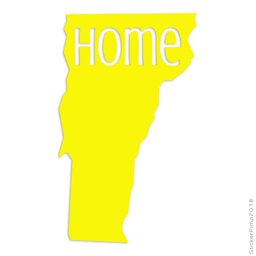 Vermont Home State Decal Sticker Choose Pattern Size #3847 