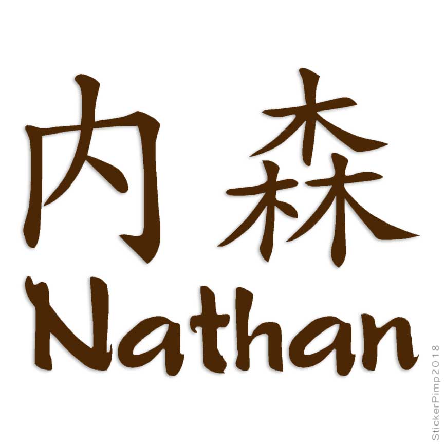 miniatura 4  - Símbolo chino Nathan nombre Decal Sticker ELIGE COLOR + tamaño #2209