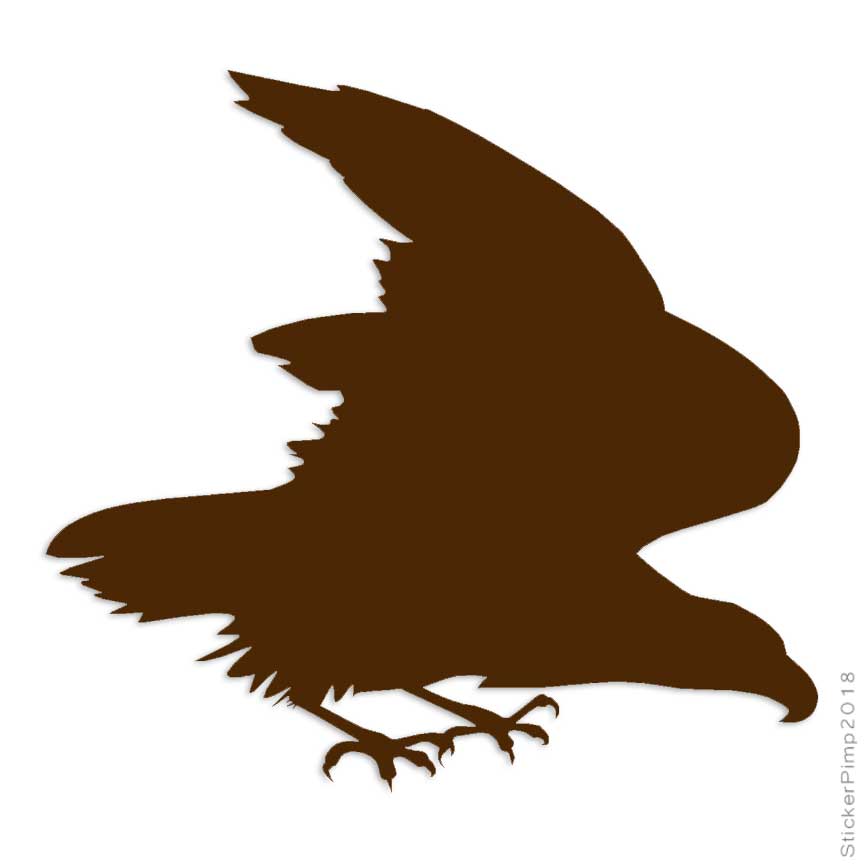 Eagle Hawk Vulture Decal Sticker Choose Color Size #251 