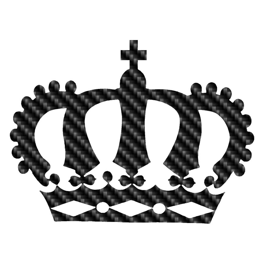 King Crown Vinyl Decal Sticker Black 