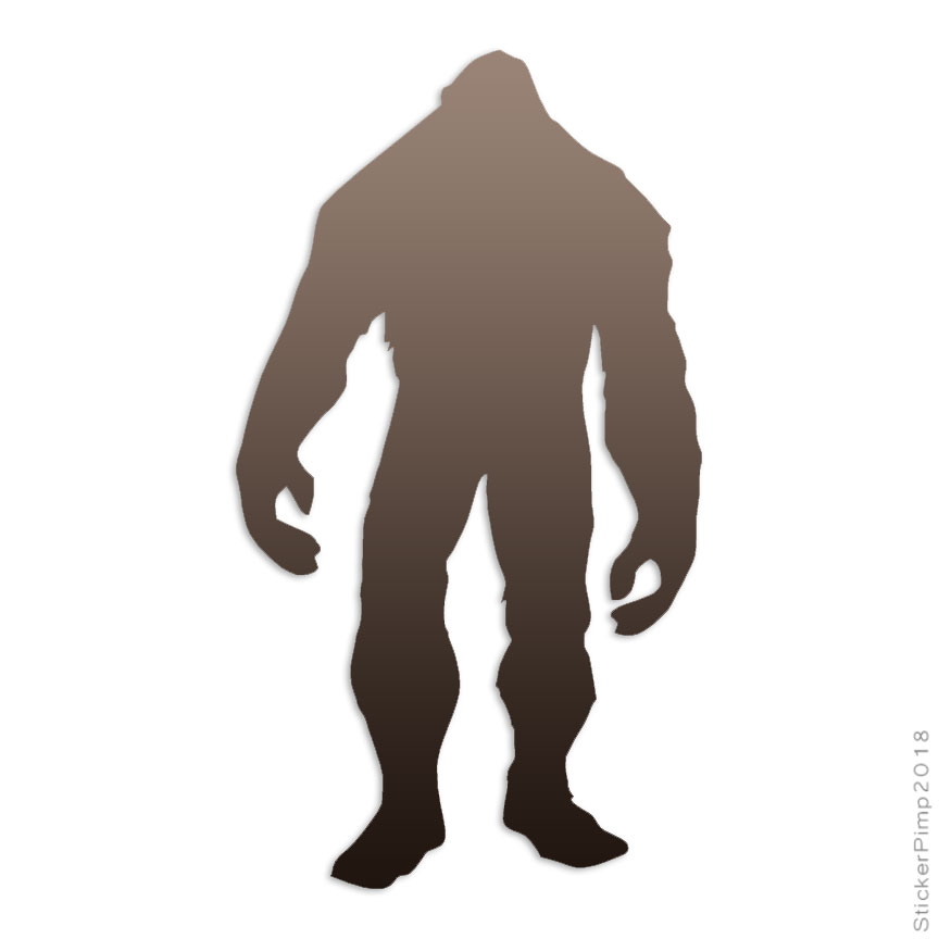 bigfoot silhouette pattern