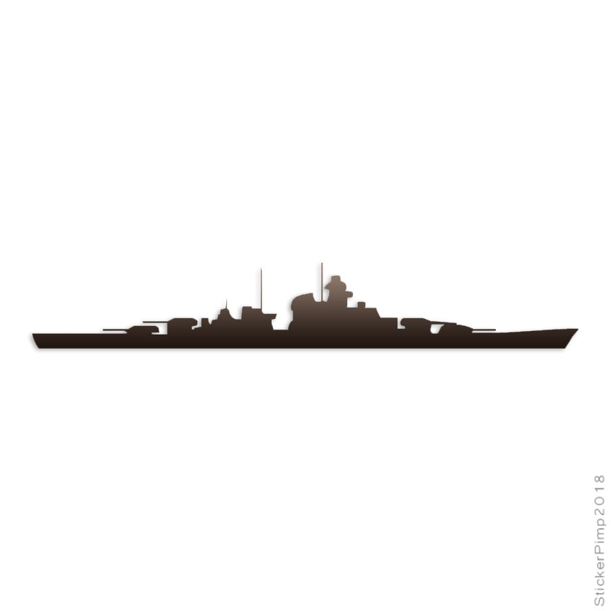 Cruiser Ship Destroyer Navy, Vinyl Decal Sticker, 40 Patterns & 3 Sizes, #3022