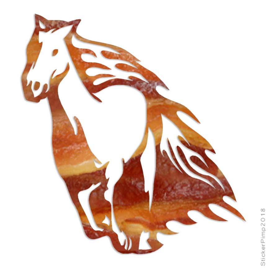 Size #1350 Horse Stallion Mare Gallop Decal Sticker Choose Color 