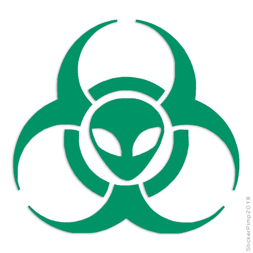 Alien Biohazard, Vinyl Decal Sticker, Multiple Colors & Sizes #8 | eBay