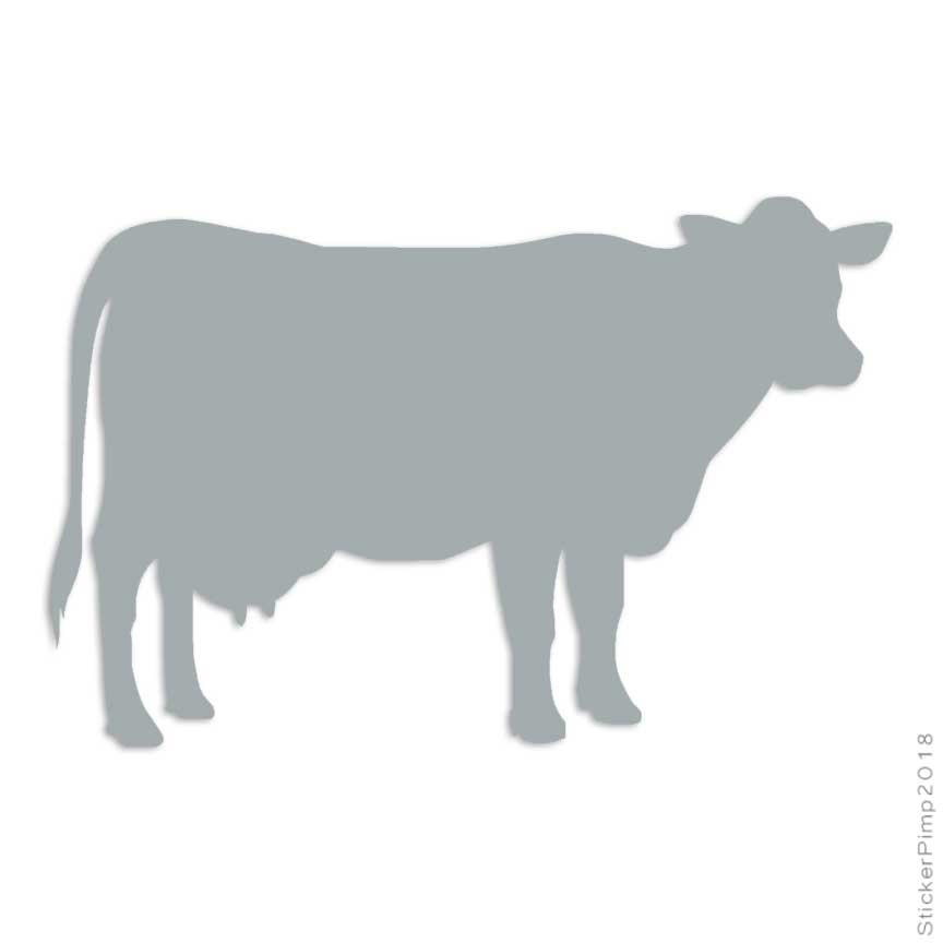 Size #2361 Milk Cow Dairy Bovine Decal Sticker Choose Color
