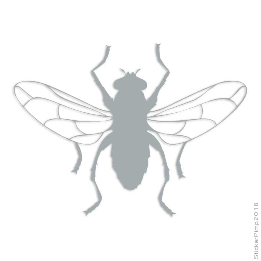 Black Fly Insect Bug, Vinyl Decal Sticker, Multiple Colors & Sizes ...