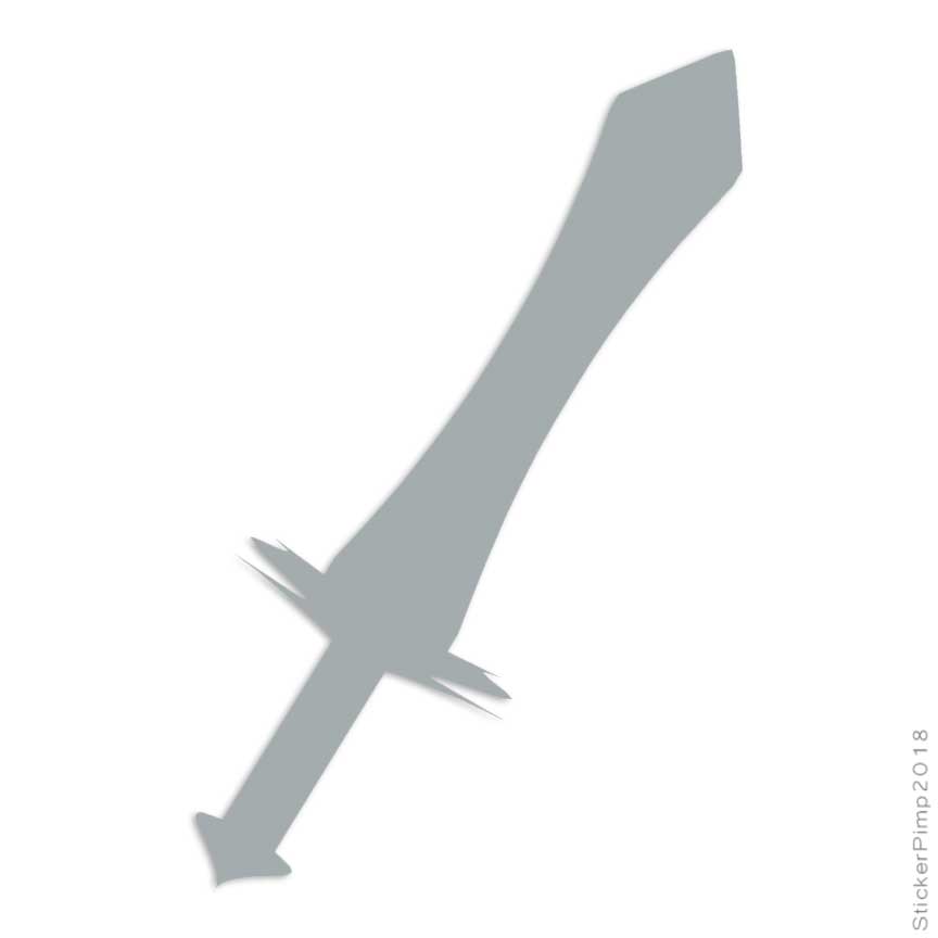 Bastard Half Sword, Vinyl Decal Sticker, Multiple Colors & Sizes #3077 ...