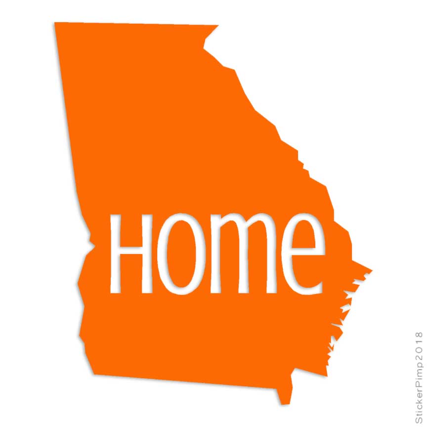 Georgia Decal State Decal Georgia State Decal Home State Decal
