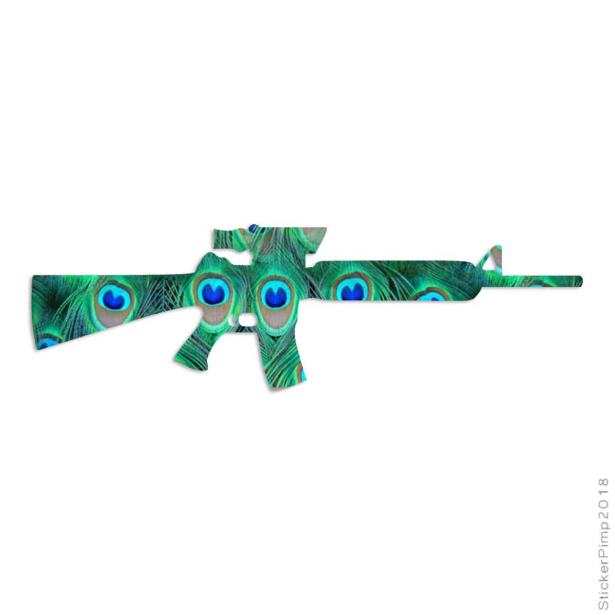 New AR-15 Assault Rifle Gun, Vinyl Decal Sticker, 40 Patterns & 3 Sizes ...