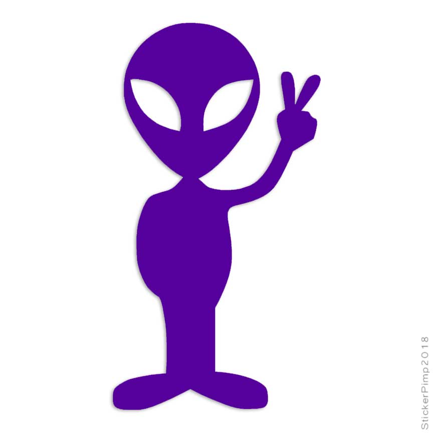 purple alien clip art