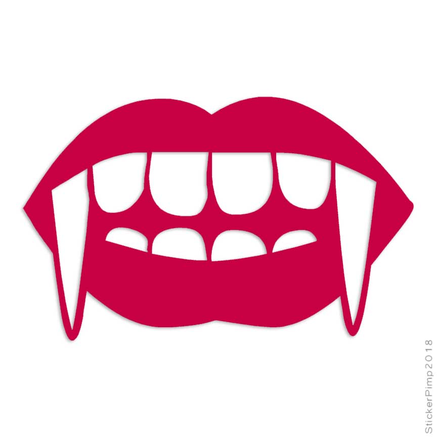 Vampire Fangs' Sticker