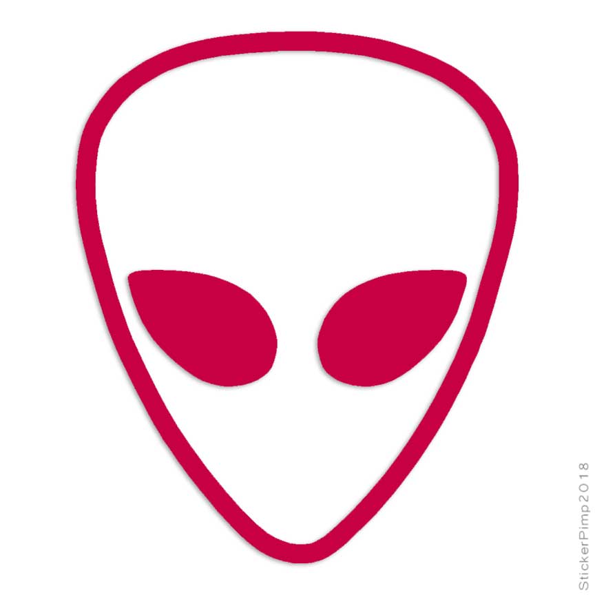 Alien Head, Vinyl Decal Sticker, Multiple Colors & Sizes #9 | eBay