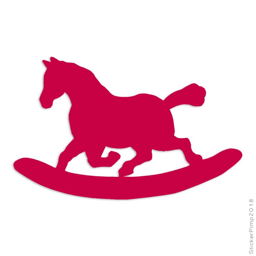 Rocking R Decal Rocking Horse, Vinyl Decal Sticker, Multiple Colors & Sizes #973 | eBay