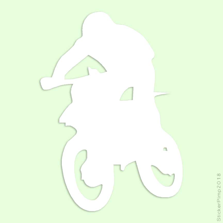 Dirt Bike Rider, Vinyl Decal Sticker, Multiple Colors & Sizes #107 | eBay