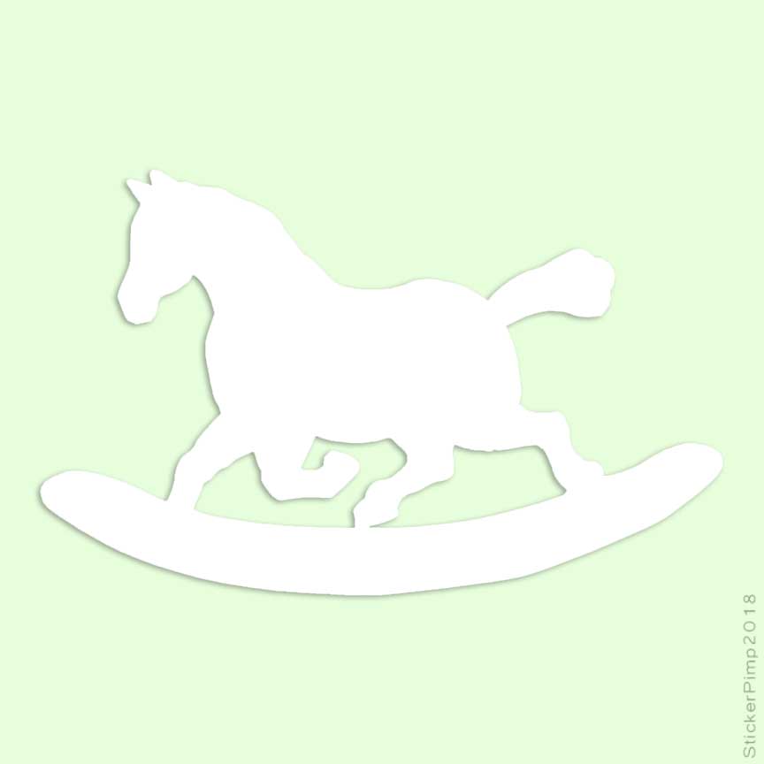 Rocking R Decal Rocking Horse, Vinyl Decal Sticker, Multiple Colors & Sizes #973 | eBay