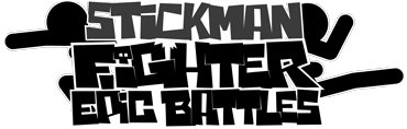 Stickman fighter epic battle logo