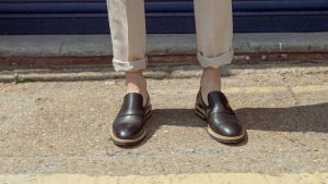 Sustainable leather loafers