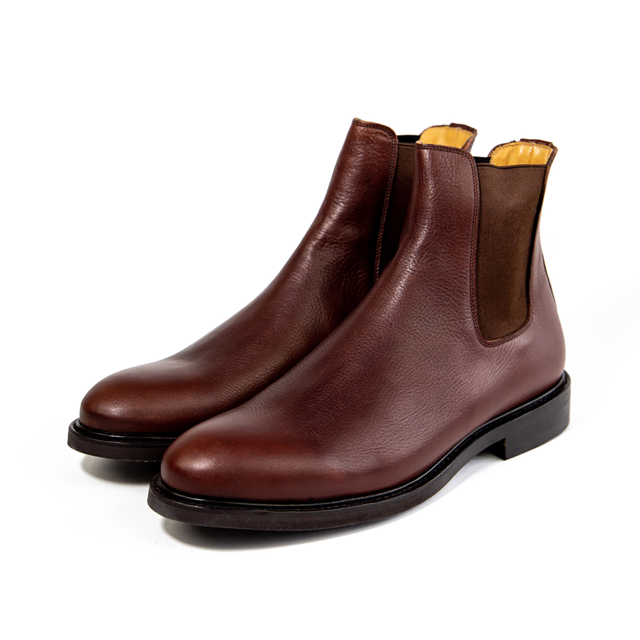 Brown goodyear welted Chelsea boots